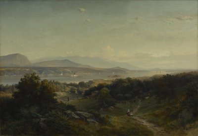 Landschap, Hyde Park, New York, 1859 door Johann Herman Carmiencke