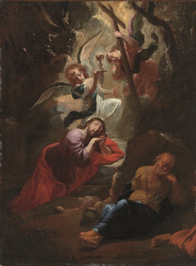 De lijdensweg in de tuin door Johann Hulsman
