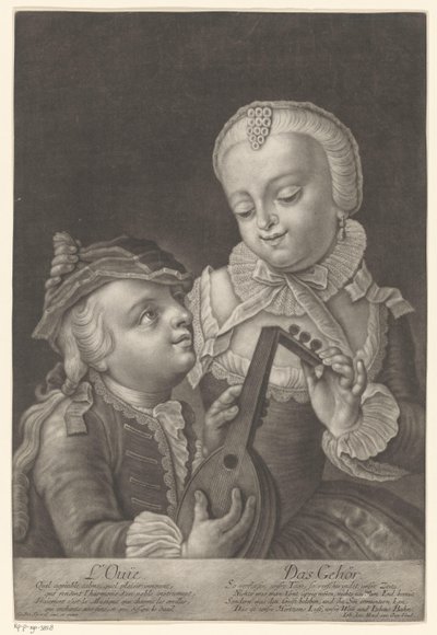 Gehoor door Johann Jacob Haid (possibly)