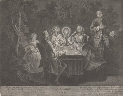 Das Lombre-Spiel door Johann Jacobus Haid