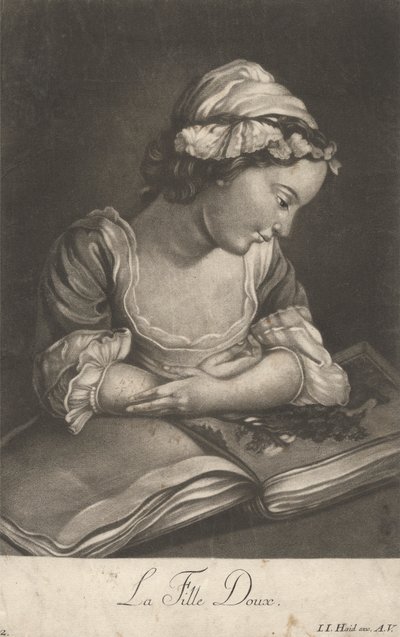 Het zachte meisje door Johann Jacobus Haid