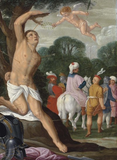 Het martelaarschap van Sint Sebastiaan door Johann König