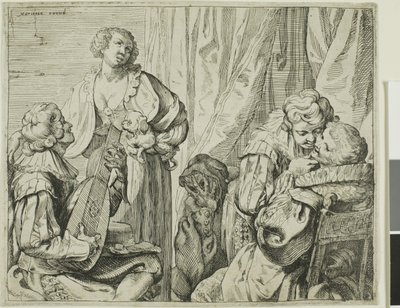 Interieur met Twee Paren Geliefden en een Dwaas door Johann Liss