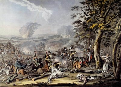 Oorlog van de Vierde Coalitie: uitzicht op de Slag bij Friedland door Johann Lorenz Rugendas