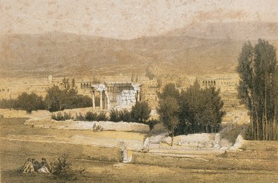 Baalbek. Ets door Bernatz et alii - Steinkopk J.F. Editore door Johann Martin Bernatz