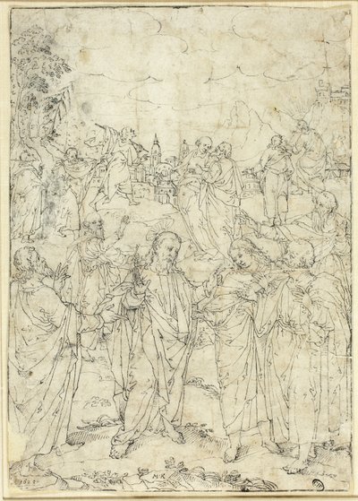 Christus en de apostelen door Johann Mathias Kager