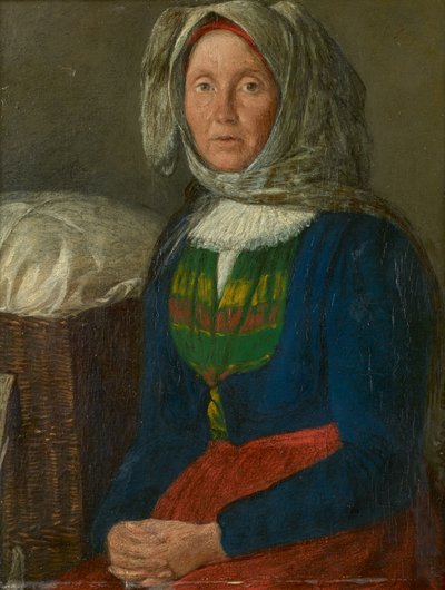 Neder-Oostenrijkse boerin door Johann Michael Neder