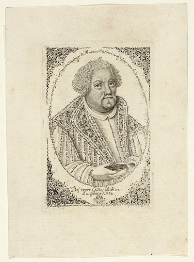 Maarten Luther door Johann Michael Puchler