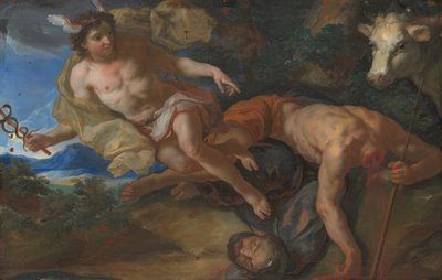 Mercurius redt de vermomde Io na het onthoofden van Argus, ca. 1690-1695 door Johann Michael Rottmayr