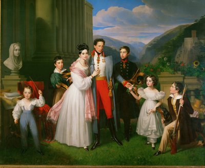 Aartshertog Karl, opperbevelhebber van de keizerlijke troepen tijdens de Napoleontische oorlogen ... door Johann Nepomuk Ender