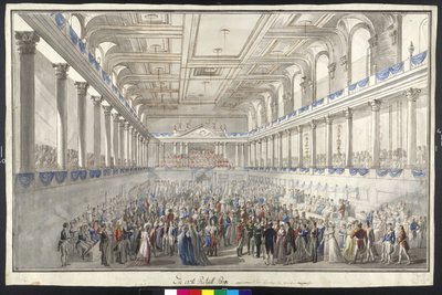 Redoubt tijdens de Weense conventie door Johann Nepomuk Hoechle