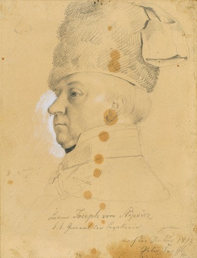 Generaal Joseph Baron von Stipsicz door Johann Peter Krafft