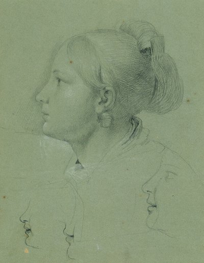 Hoofd van een meisje (studie voor 