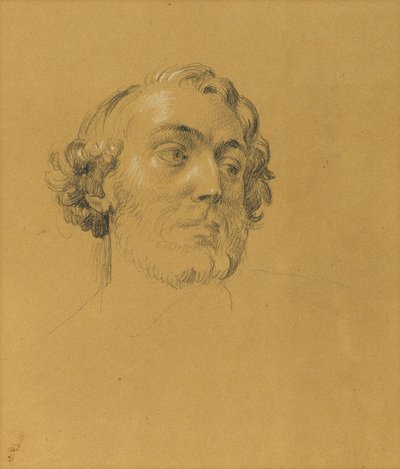 Portretstudie door Johann Peter Krafft