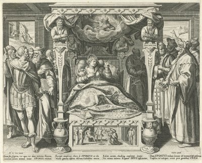 Bed met de bruid van Christus door Johann Sadeler (I)