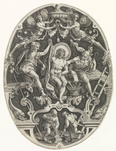 Christus ontkleed door de soldaten door Johann Sadeler (I)
