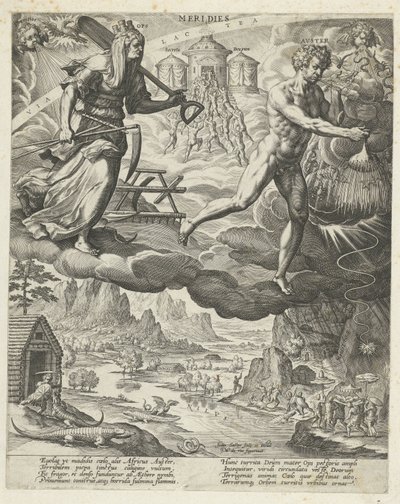 Zuidenwind door Johann Sadeler (I)