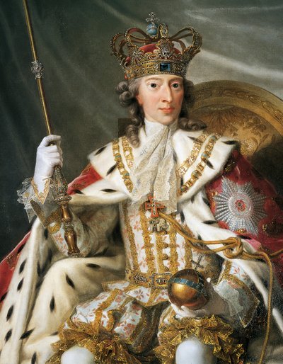 Portret van Christiaan VI van Denemarken door Johann Salomon Wahl
