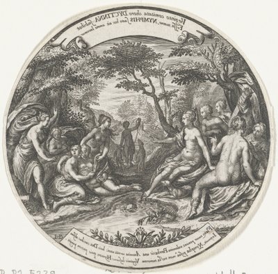 Diana ontdekt de zwangerschap van Callisto door Johann Theodor de Bry