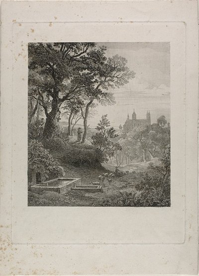 Naderende lente door Johann Wilhelm Schirmer