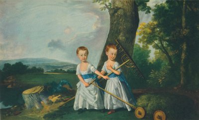Kinderkleding: De Blunt-jongens, ca. 1767 door Johan Joseph Zoffany