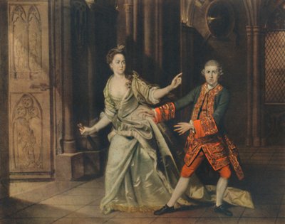 David Garrick en mevrouw Pritchard als Macbeth en Lady Macbeth, 1768 door Johan Joseph Zoffany