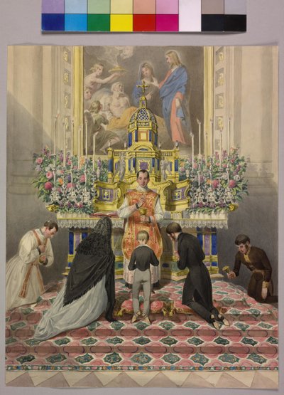 Eerste communie keizer Franz Joseph I door Johann the Yngr. Dallinger von Dalling