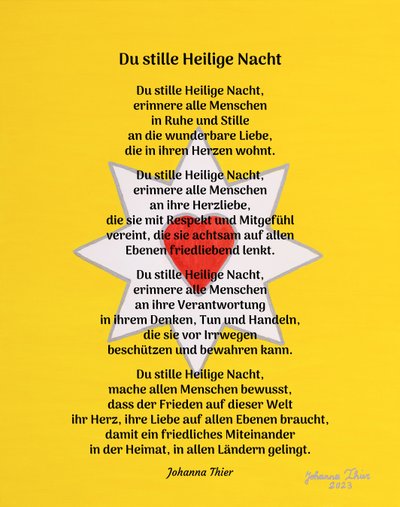O stille heilige nacht door Johanna Thier