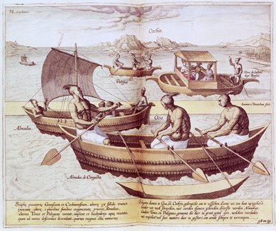 Boten in Goa, illustratie uit 