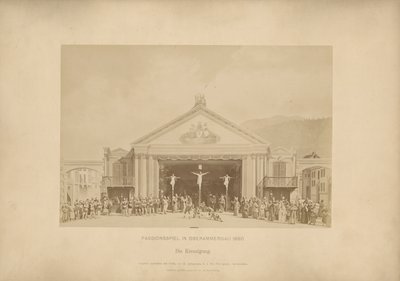 Passiespel van Ober-Ammergau - De Kruisiging door Johannes Bernhard