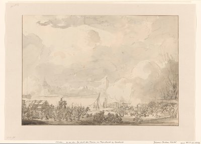 Vlucht van de Fransen van Papendrecht, 1813 door Johannes Christiaan Schotel