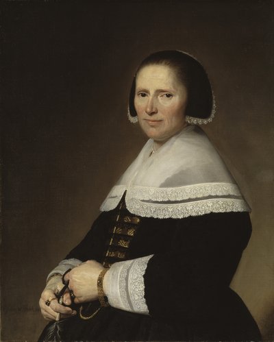 Portret van een Vrouw door Johannes Cornelisz. Verspronck