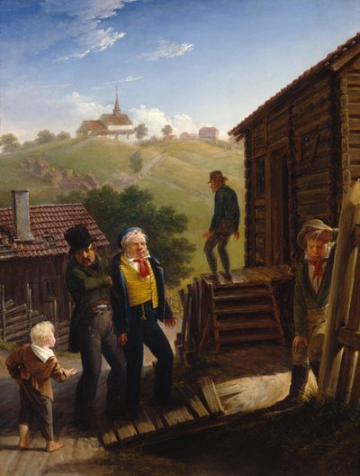 Oude bar aan Maridalsveien door Johannes Flintoe