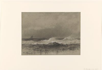 Zeegezicht door Johannes Hilverdink