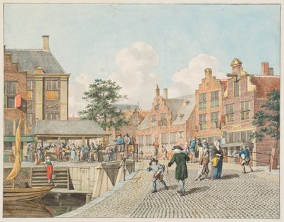 Hollands stadsgezicht door Johannes Huibert Prins