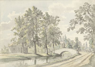 Gezicht op de Biltstraat buiten Utrecht door Johannes Jelgerhuis