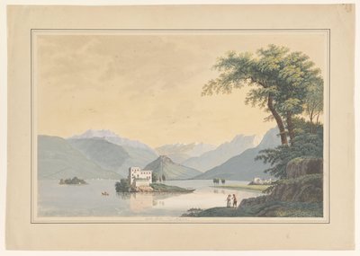 Gezicht op de Isola Madre in de Lago Maggiore door Johannes Josephus Aarts