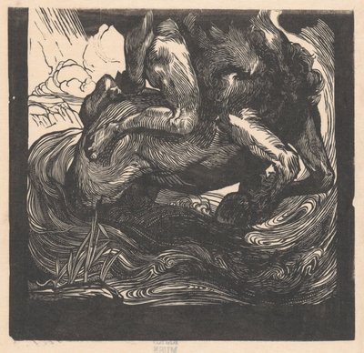 Onderste helft van een centaur door Johannes Josephus Aarts