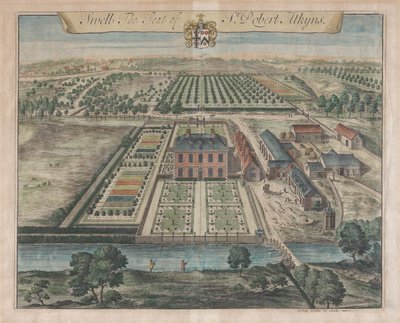 Swell, de zetel van Sir Robert Atkyns, [1712] heruitgegeven 1768 door Johannes Kip