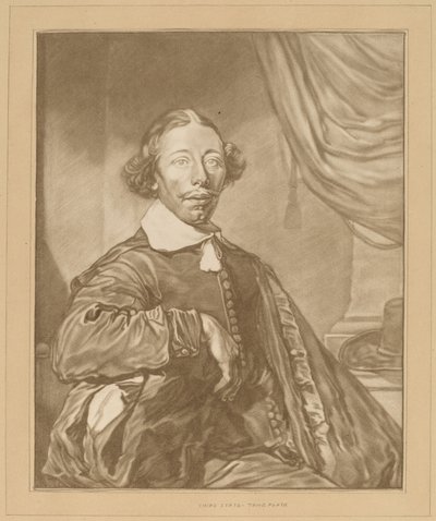 Portret van een Zittende Man door Johannes Kornlein