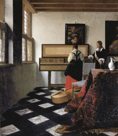 Dame in de Virginal met een heer, 