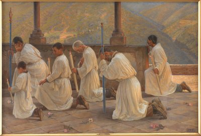 Gebed om regen. Processie in de Apennijnen door Johannes Wilhjelm