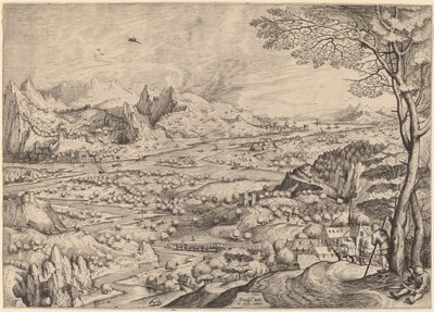 Solicitudo Rustica (Rustieke Zorgen) door Johannes and Lucas van Doetechum after Pieter Bruegel the Elder