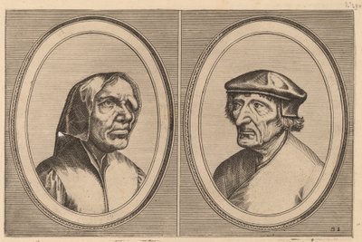 "Trijn Bulle-bacx" en "Voorsichtighe Oenne" door Johannes and Lucas van Doetechum after Pieter Bruegel the Elder
