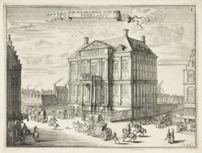 Gezicht op het Schielandshuis te Rotterdam door Johannes de Vouw