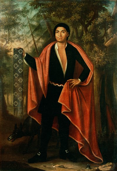 Tac Yec Neen Ho Gar Ton, Keizer van de Zes Naties, 1710 door Johannes or Jan Verelst