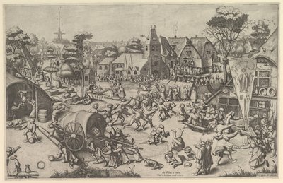 De Kermis van Sint Joris, ca. 1569, gedrukt 1601 door Johannes van Doetecum I