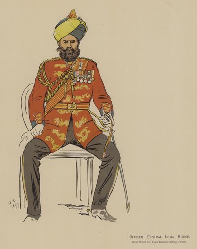 Officier Central India Horse door John (after) Charlton