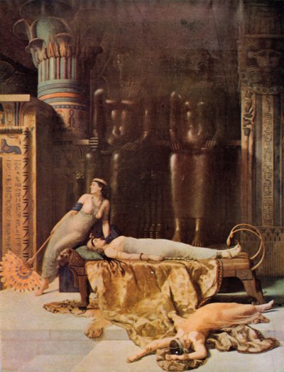 Shakespeare: De Dood van Cleopatra, Antonius en Cleopatra, Act V, Scene 2 door John (after) Collier