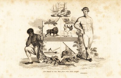 Wapen van Tom Cribb, Engelse bokser met blote vuist 1781-1848 door John (after) Emery